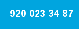 920 023 34 87 920 023 34 87